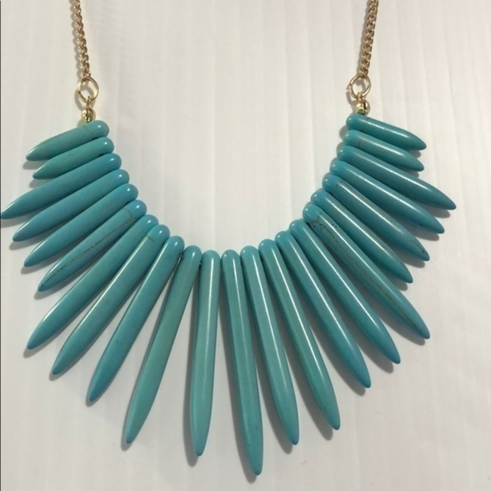 New Beautiful Statement choker necklace Blue V2
